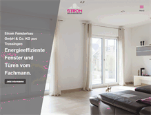 Tablet Screenshot of fensterbau-strom.de